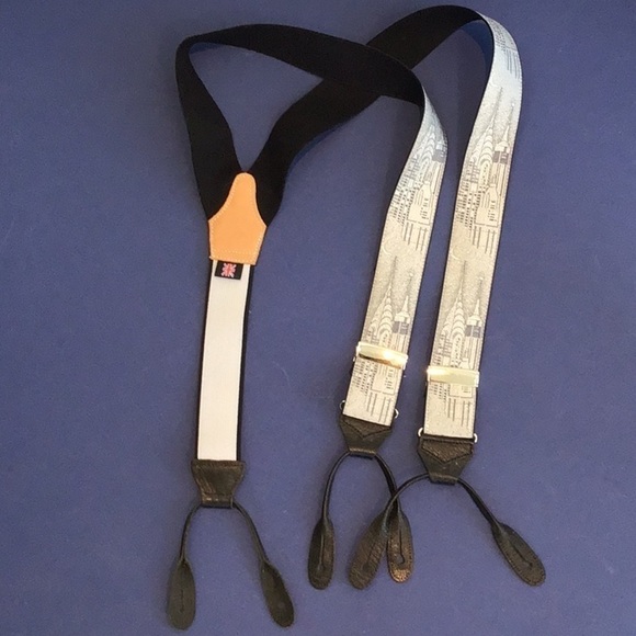 Rare Albert Thurston Limited Edition Braces - New York Skyline Design No. 2178 - Picture 2 of 6